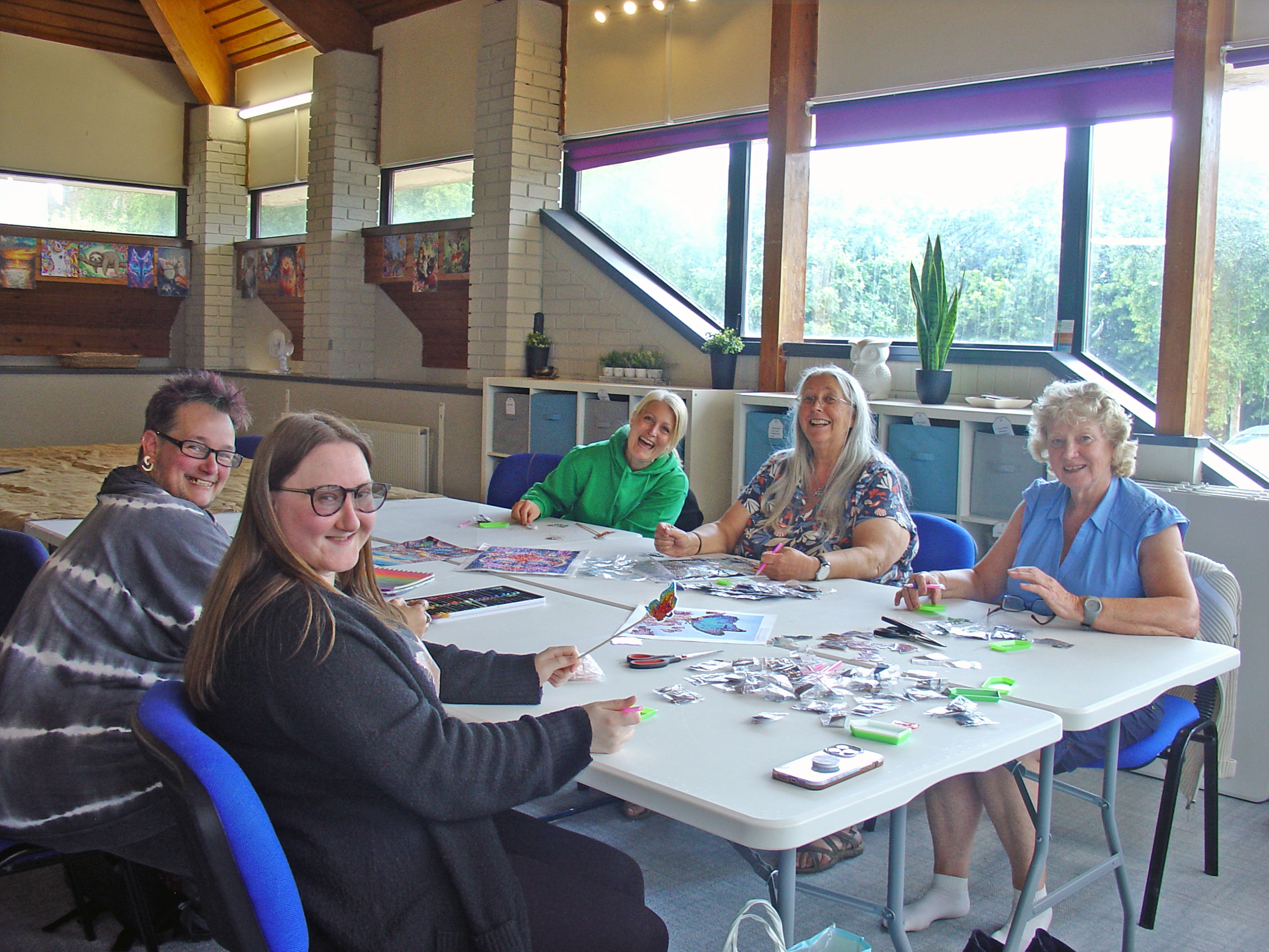 Laughing women at Diamond Art at Furness 4 U Connect Hub